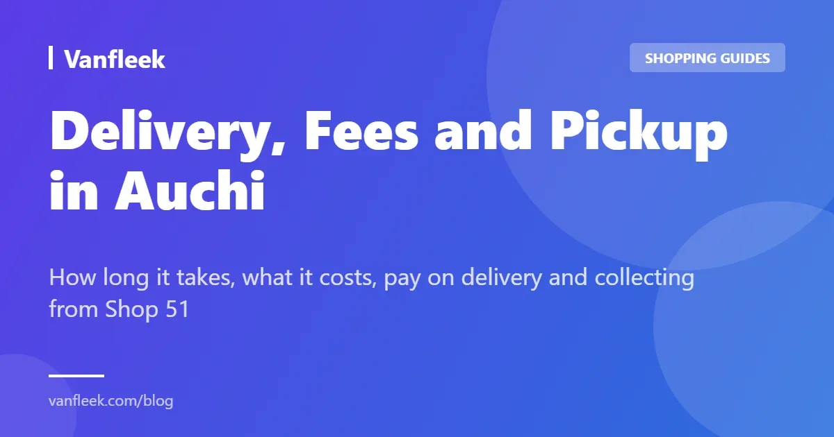 Delivery, Fees and Pickup in Auchi - How long it takes, what it costs, pay on delivery and collecting from Shop 51