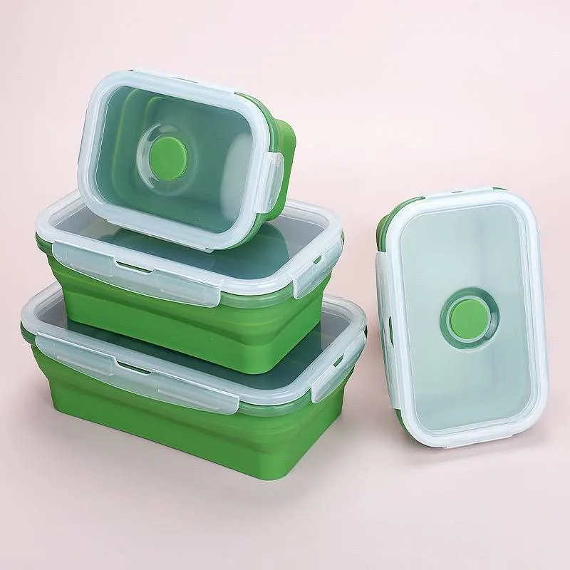 4-in-1 Foldable Silicone Lunch Box