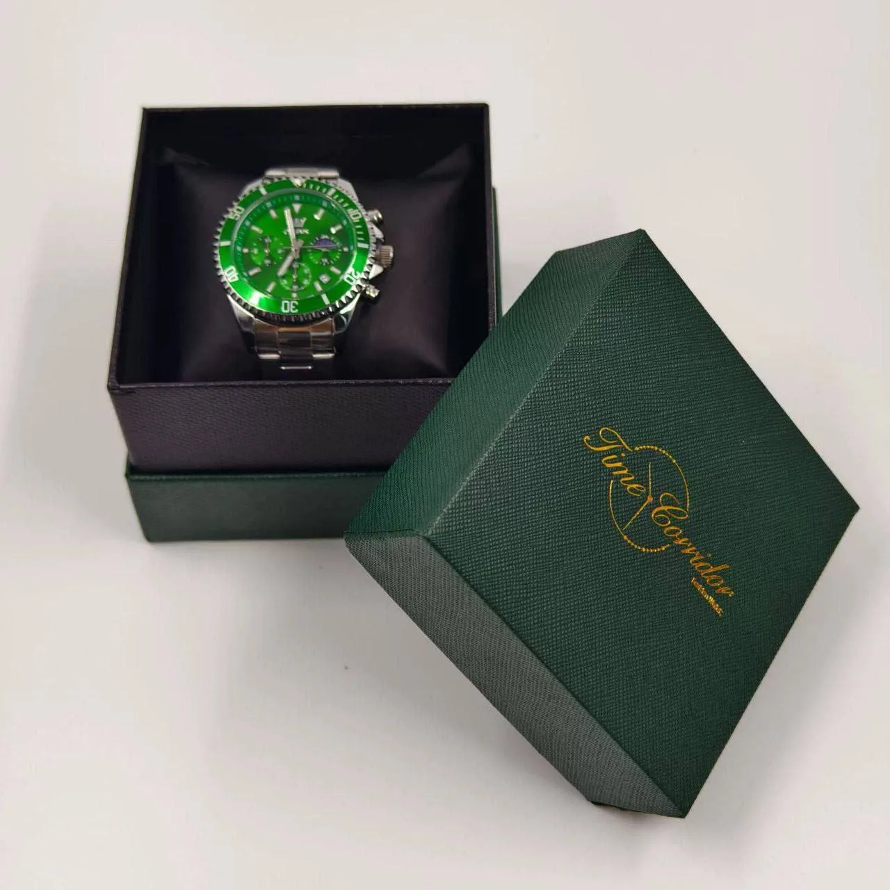 Green Square Watch Box for Smart Watches