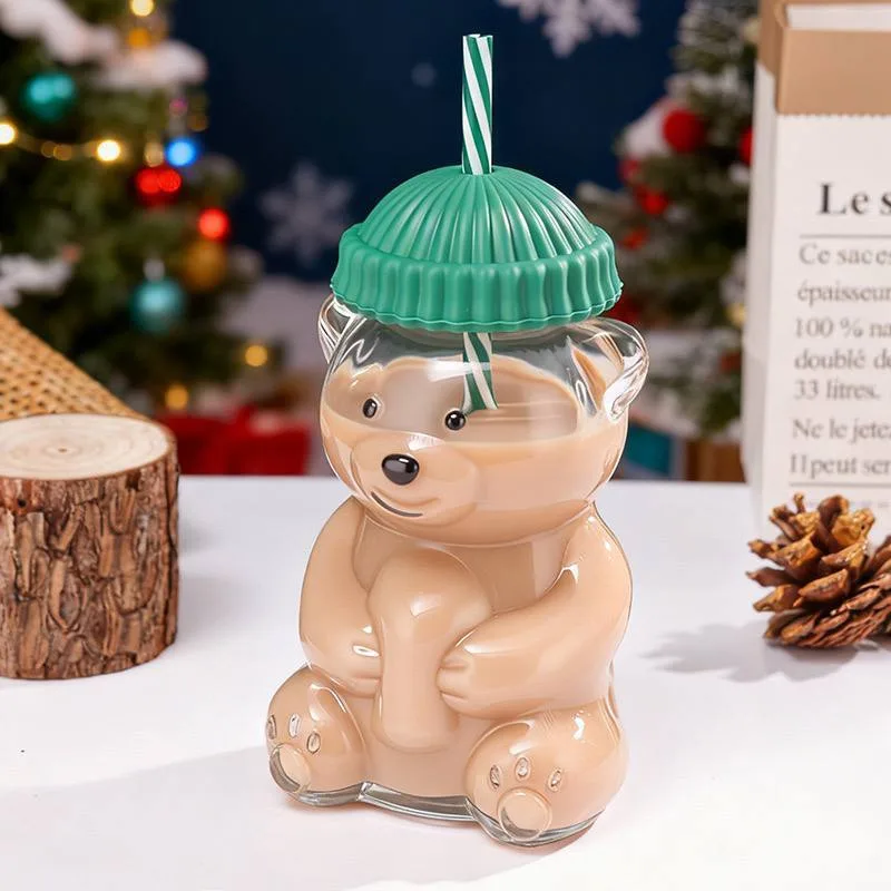 BB Teddy Bear Glass Cup - Home & Office