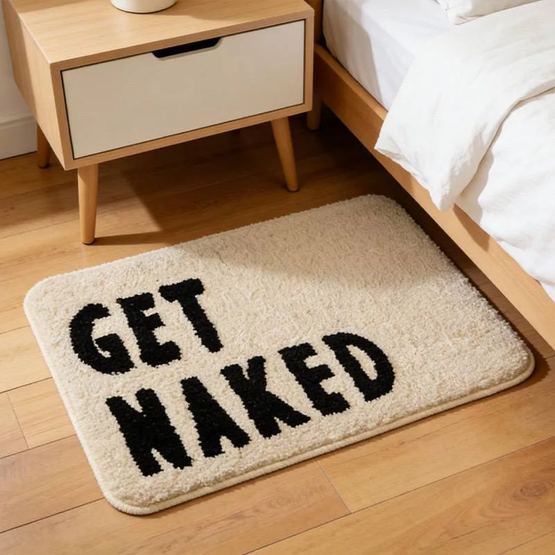 GET NAKED (Black&Nude) Footmat for Home & Office